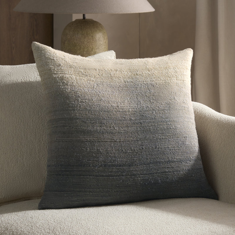 Jaipur Living Mariana Ombre Tan/Taupe Poly Fill Pillow (22" Square), Pillow Cover Only - No Insert