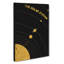 The Solar System In Gold - Wrapped Canvas-61883484
