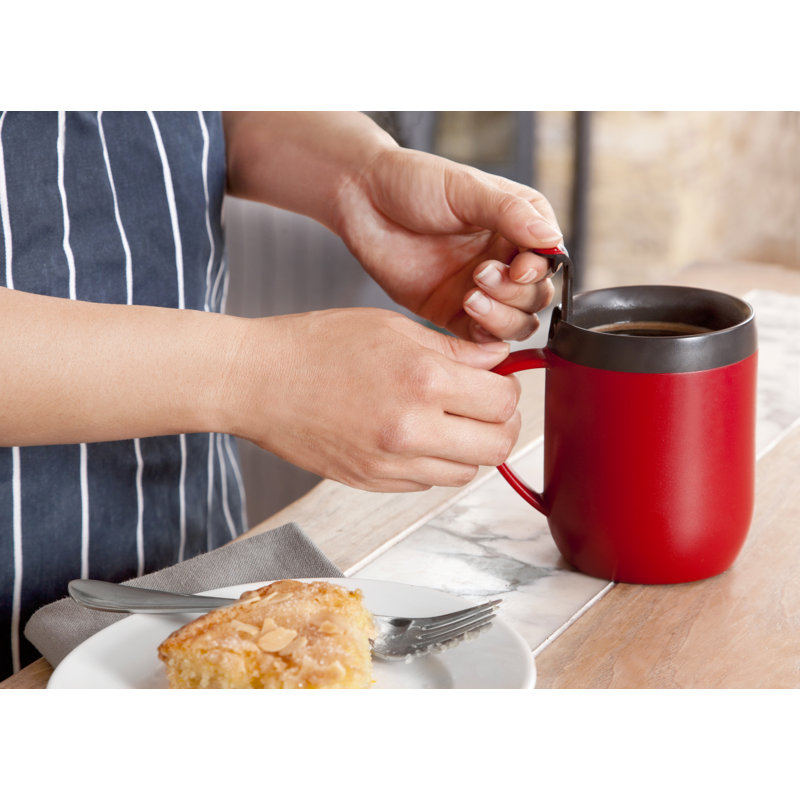 Zyliss Polypropylene Plastic Coffee Mug, Red