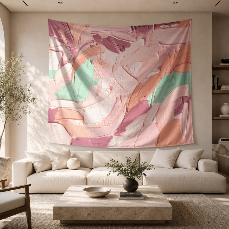 Tapisserie murale Neo Expressionism, 68 po x 80 po