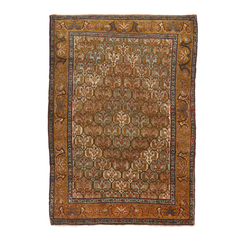 One-of-a-Kind 4'2" X 6'2" Hand Knotted Area Rug