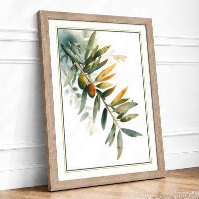 Olive Branch Botanical - Framed Print