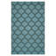 Tapis bleu foncé/vert foncé tissé à la main Kramer-1958210396