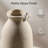 Beige Ceramic Vase Set of 3, Modern Boho Farmhouse Decorative Vases for Pampas Grass & Dried Flowers, Minimalist Home Decor for Table, Shelf & Living Room