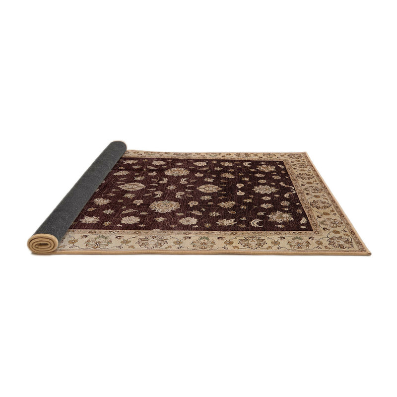 Tapis beige / rouge Meribelle, Carré 4 pi