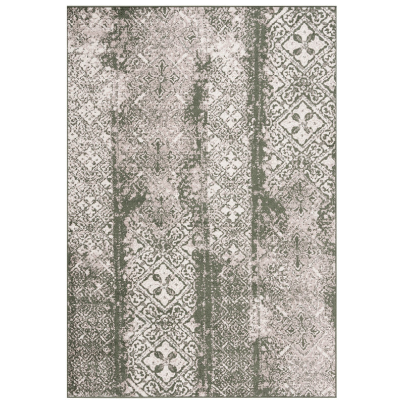 Lelana Performance Geometric Rug, Rectangle 5'1" x 7'6"