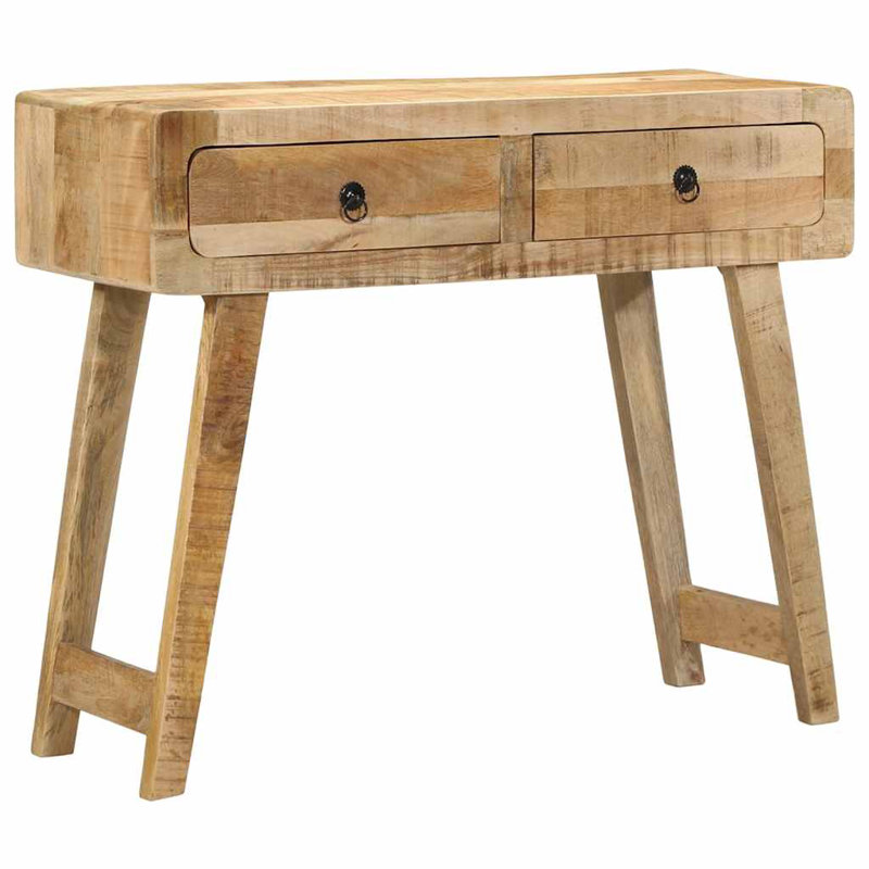 90cm Solid Wood Console Table, Natural