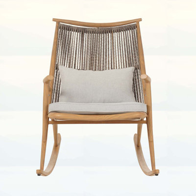 Rustic Rocking Chair,Maple Finish,for Comfort and Style