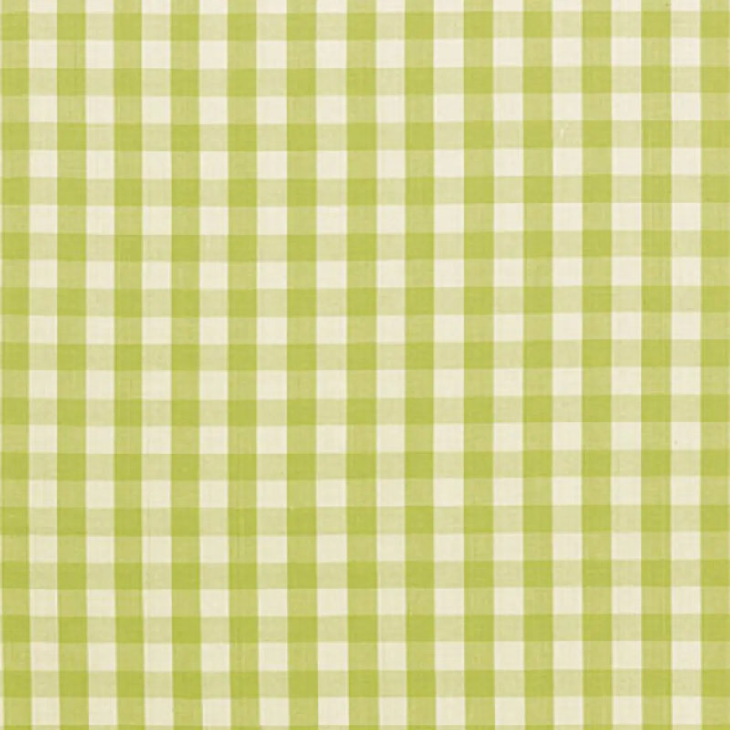 Elton Cotton Check Fabric, Pear