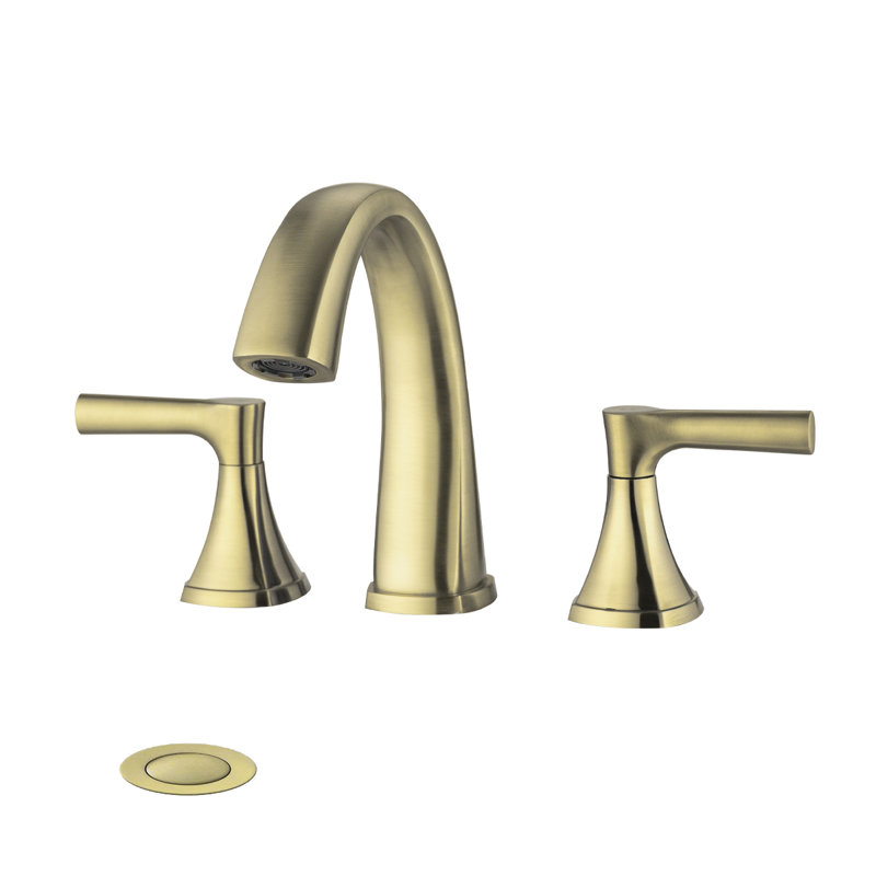 Robinets de salle de bain surdimensionnés avec bonde, Or brossé