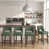 Light Green Seat/Brown Frame