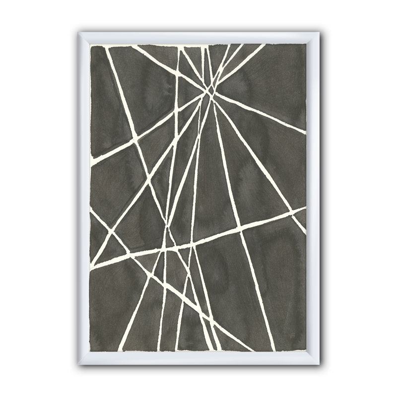 « minimal graphics ii », impression sur toile, H 20 po x l 12 po x P 1po, Cadre blanc