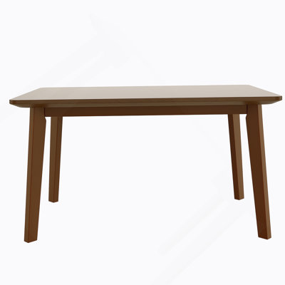 Rustic Farmhouse Dining Table - Solid Wood Frame, Minimalist Modern Dining Table For Kitchen, Dining Room, Living Room, Walnut