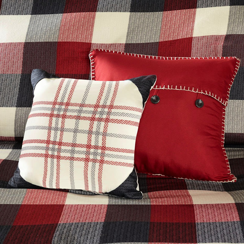 Housse de couette 6 pièces à chevrons aux imprimés attrayants pour un style chalet très riche et audacieux