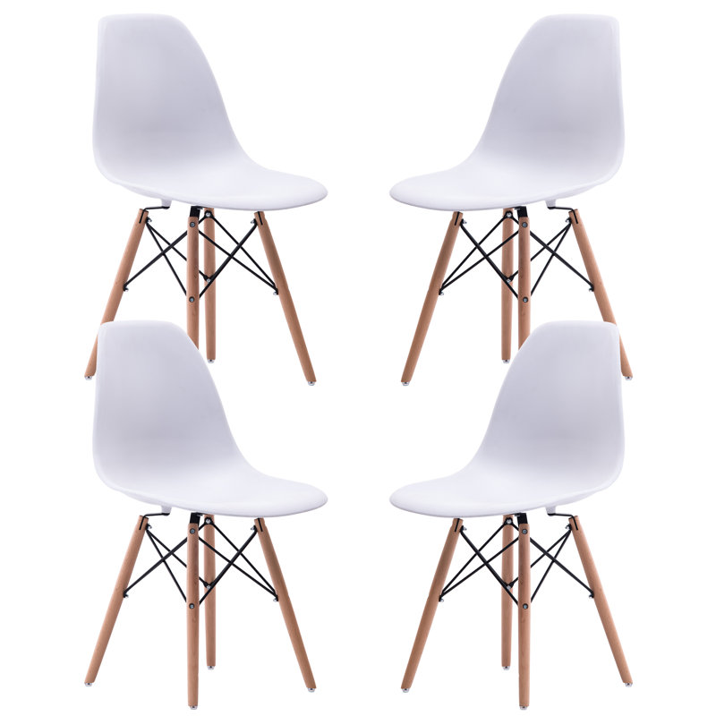 Chaise d'appoint Demello, Blanc, 4