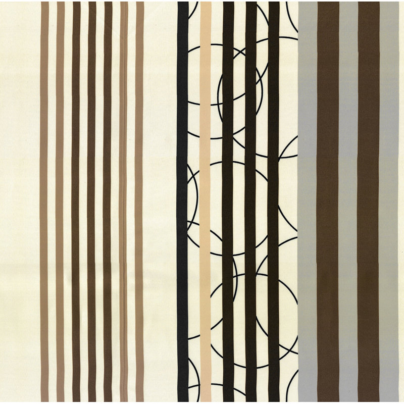 Peachey Synthetic Eyelet single Curtain Panel, opaque, 130cm Width x 150cm Drop, Brown