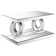 Breena 3-Piece Mirrored Coffee And End Table Set Silver