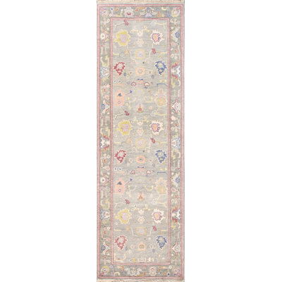 Oushak Handmade Wool Floral Area Rug