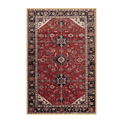 Machine Washable Persian Brown Area Rug
