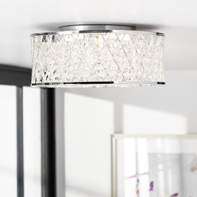 Plafonnier encastré tambour 5 lumières 15,8 po lustre Marie