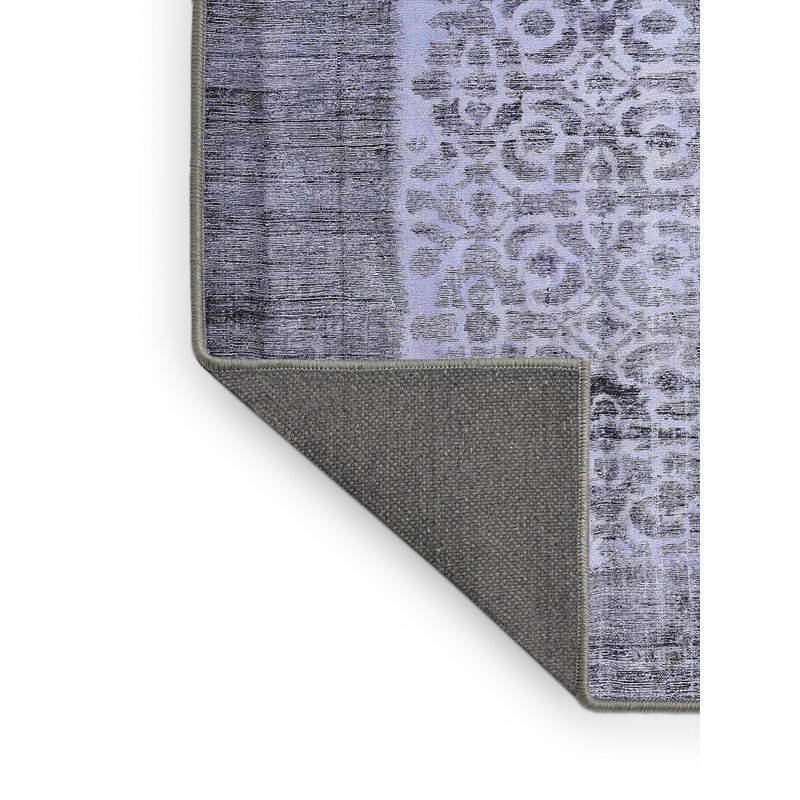 Tapis contemporain bleu, Rectangle 5 pi x 7 pi