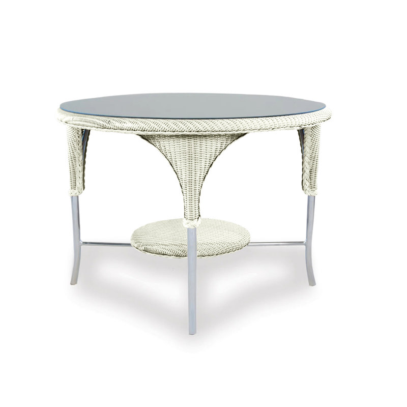 Loom Outdoor Round Dining Table, Ivory