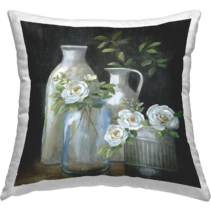 Polyester Throw Square Pillow Cover & Insert
