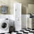 Laundry Cabinet ,With 1 Storage Cabinet And 1 Drawer - White