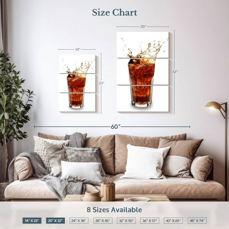 Yarlin Soda Splash, 32" H x 20" W
