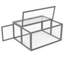 Cage à lapin pliante, cage avec portes verrouillables et piquets de sol