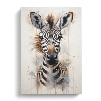 Zebra Painting - Single Picture Frame Print