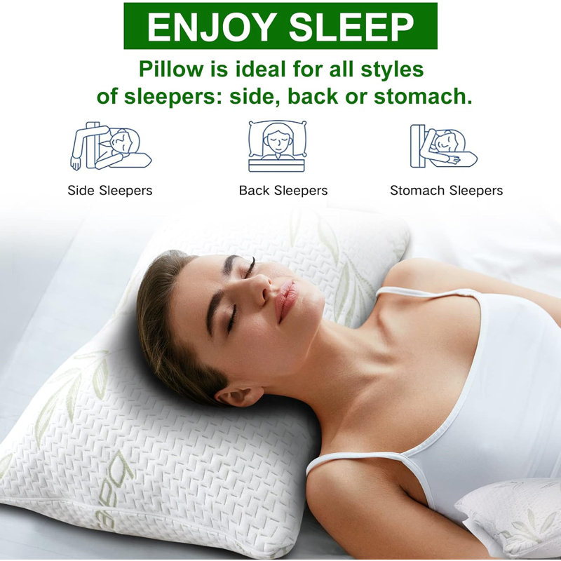 Luby From Bamboo Bed Pillow, Queen