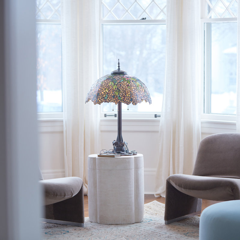 31.75"H Laburnum Tiffany-Style Stained Glass Table Lamp