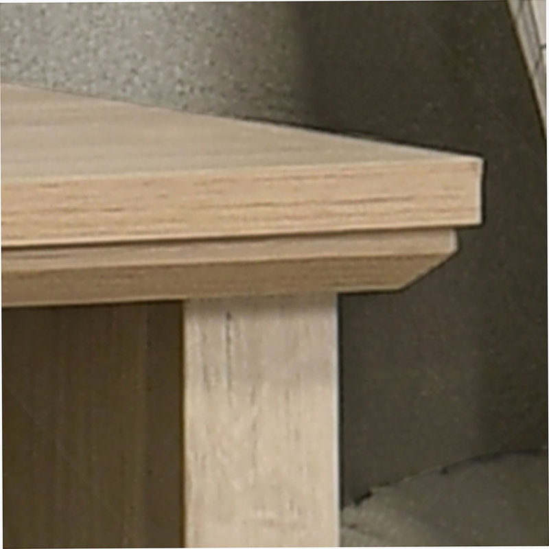 Table de chevet à 2 tiroirs, table de chevet avec ports de chargement USB, Chêne clair