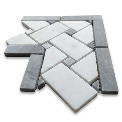 Carreau de mosaïque pour mur et plancher en marbre 5 po x 6 po