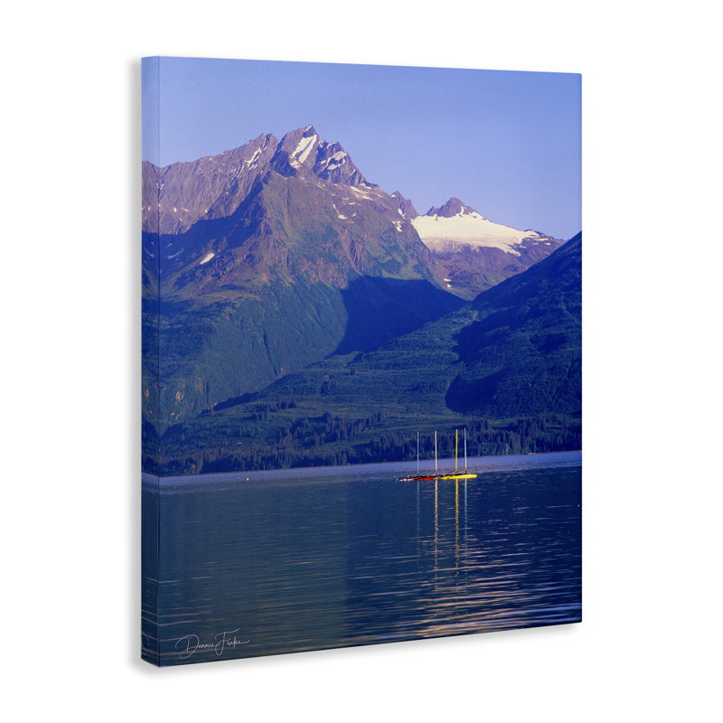 «Lake View», art mural sur toile par Dennis Frates, H 30 po x l 24 po