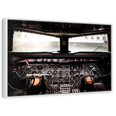Cockpit d'avion rétro