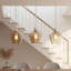 17.5cm H Glass Novelty Lamp Shade in Amber