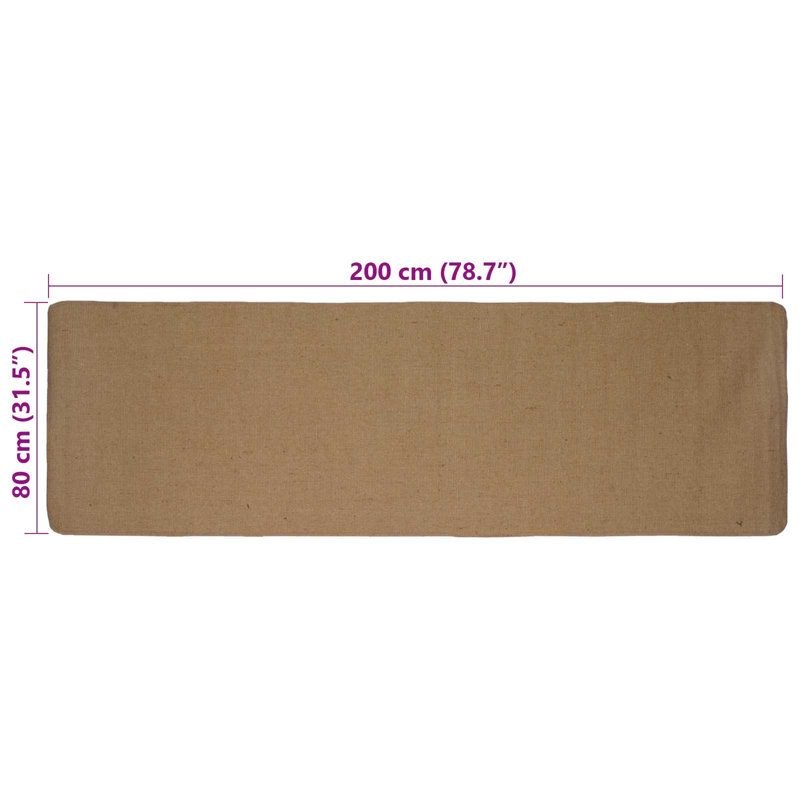 Hand Braided Area Rug, Runner 80cm x 200cm