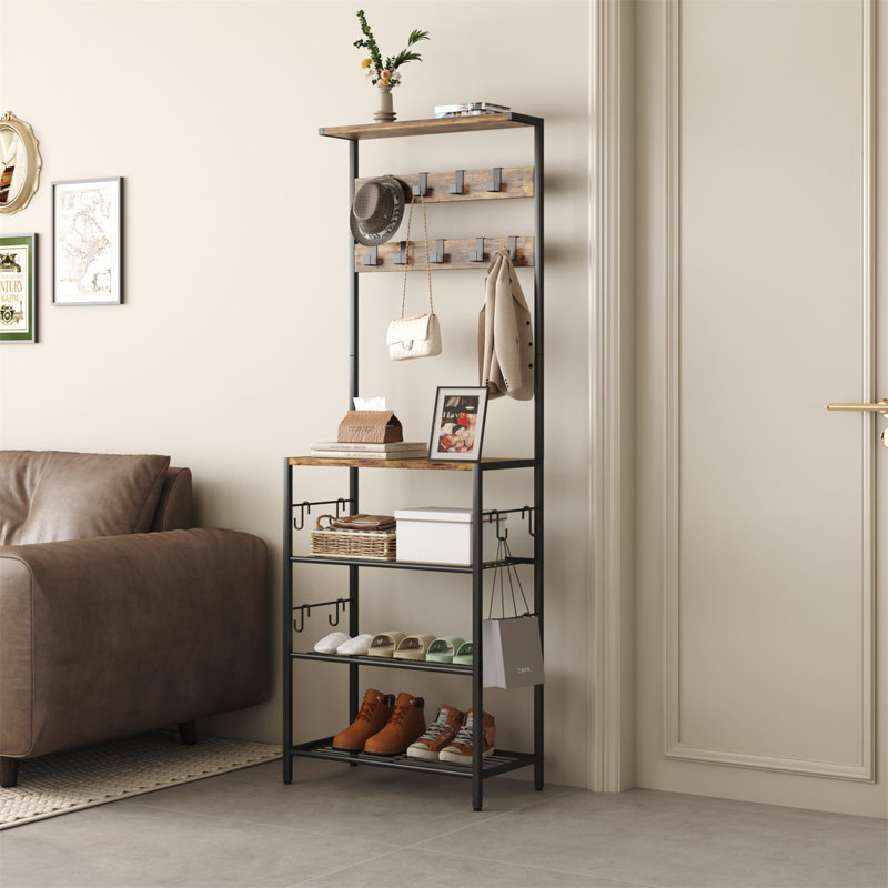 Tama Freestanding Accent, Rustic Brown/Black