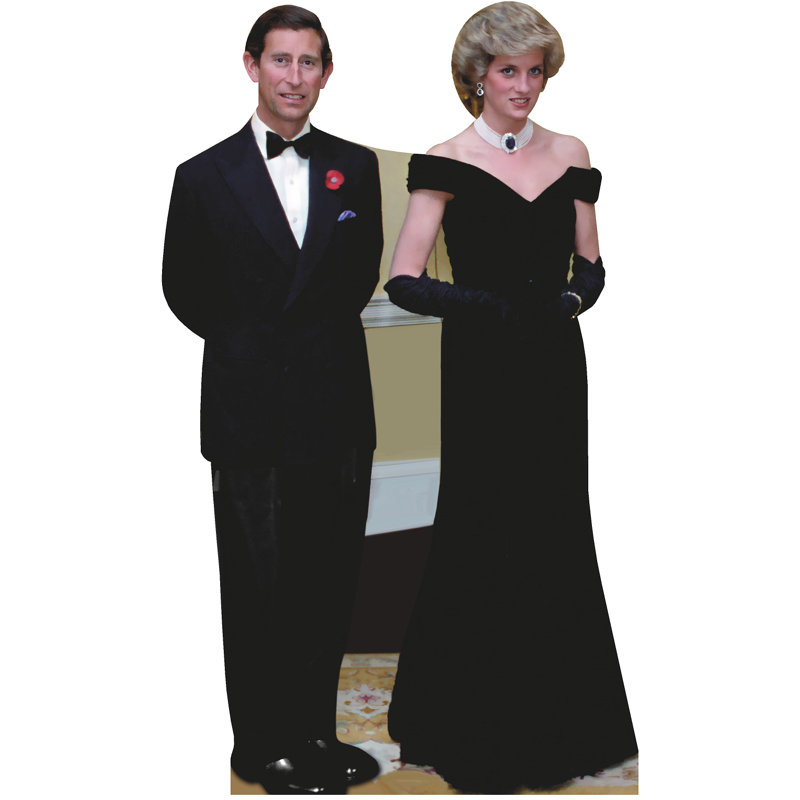 «Prince King Charles and Diana» en carton