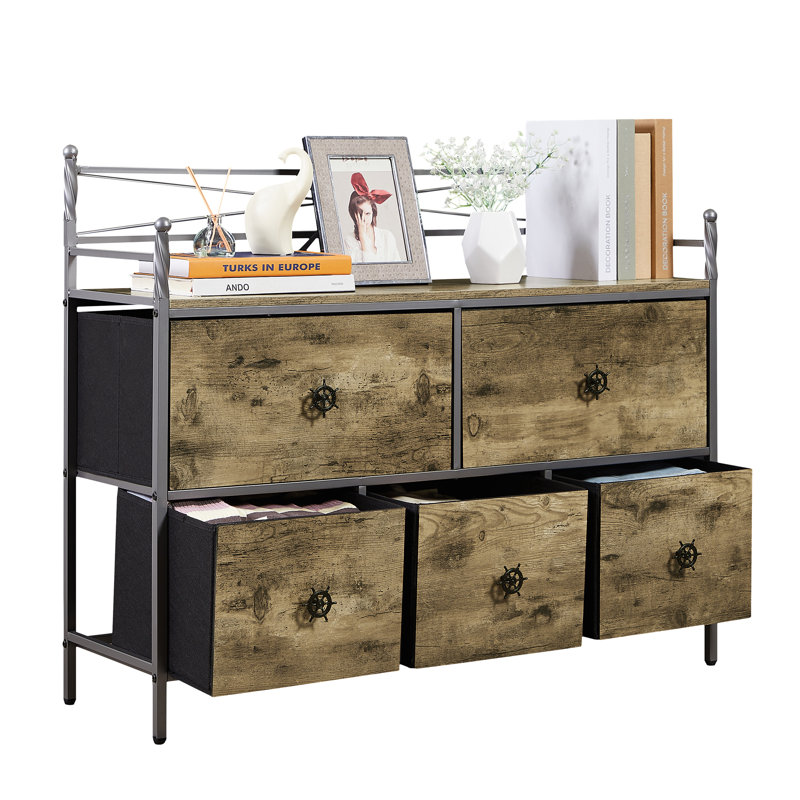 Commode 5 tiroirs pour le salon de la chambre à coucher