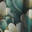 Motif décoratif damassé vert - Rideau damassé - Rideau occultant - 1 panneaux-107534609