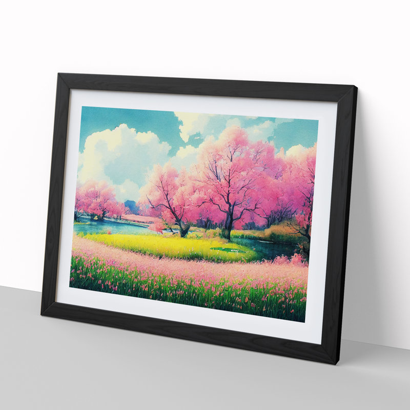 Spring Forest Watercolour - Single Picture Frame Print