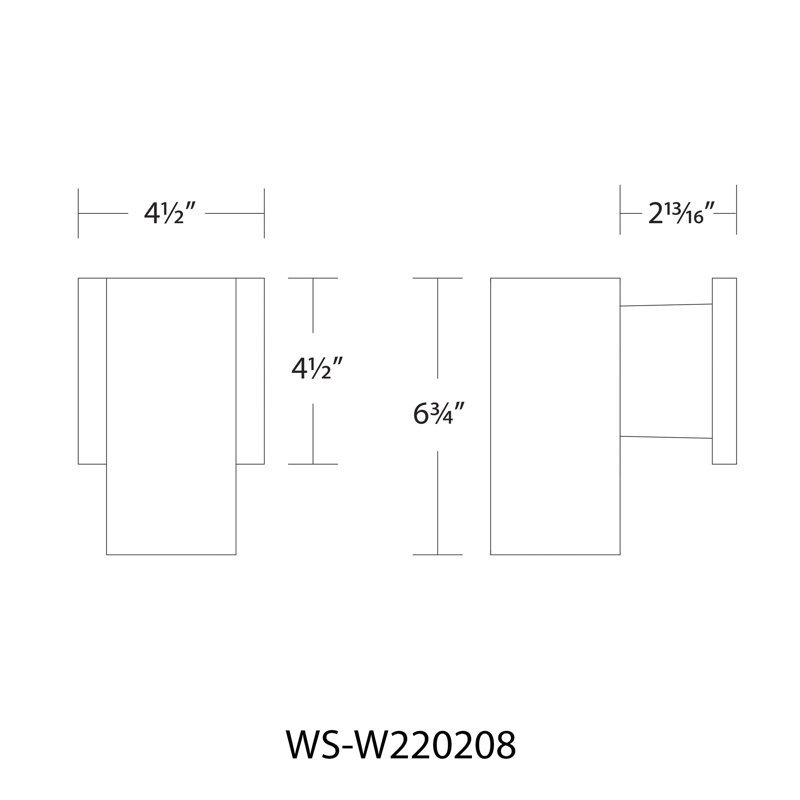 LED Wall Light, Bronze