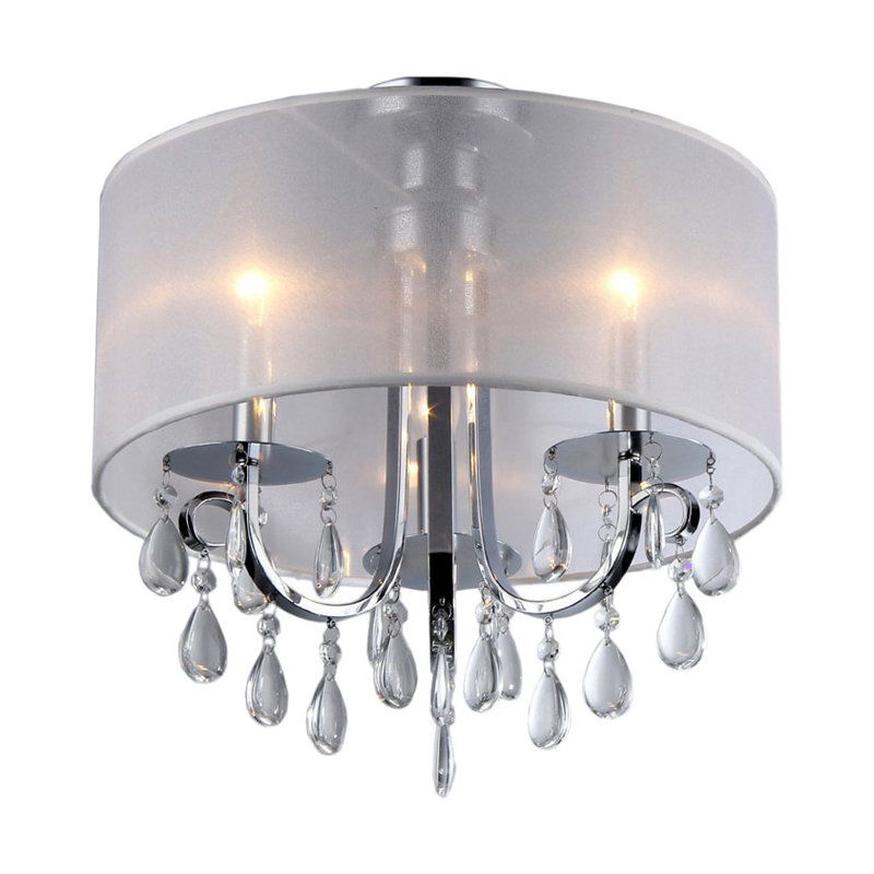Scribner Fabric Flush Mount