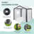 Pop Up Greenhouses 8 Ft. W x 8 Ft. D Greenhouse-76949263