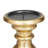Mango Wood Turned Style Pillar Candle Holders-2134611361