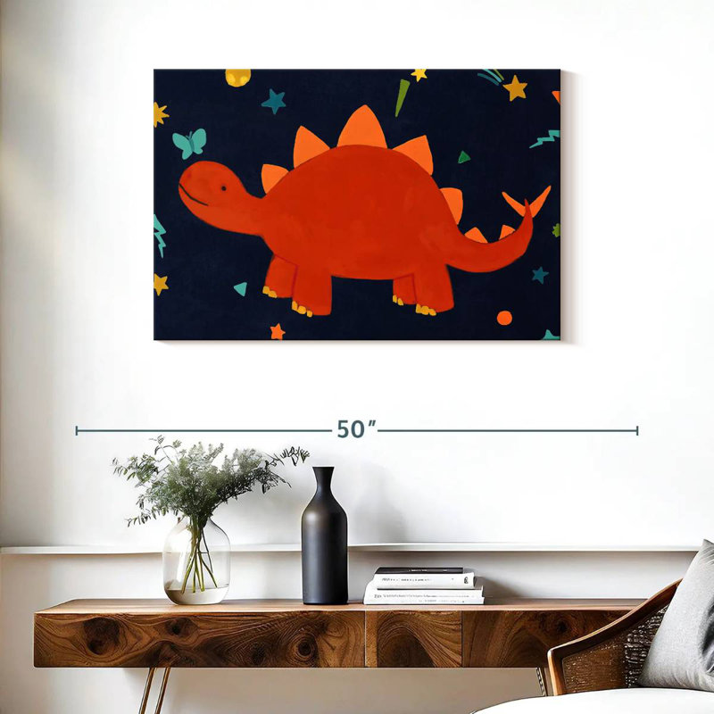 Brampt Starry Dinos I, 24" H x 36" W