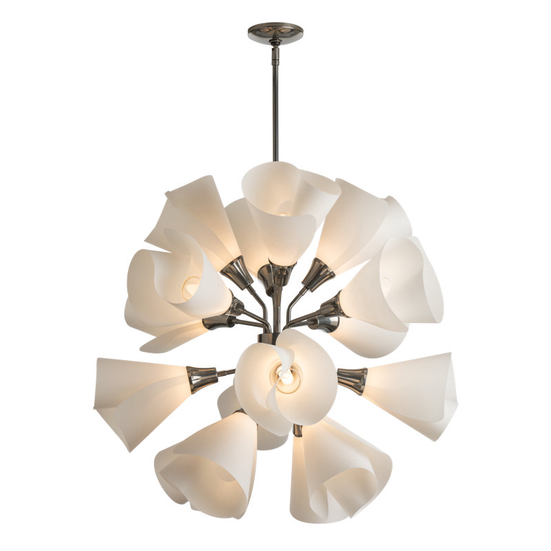 Mobius 16 - Light Sputnik Sphere Chandelier, Sterling
